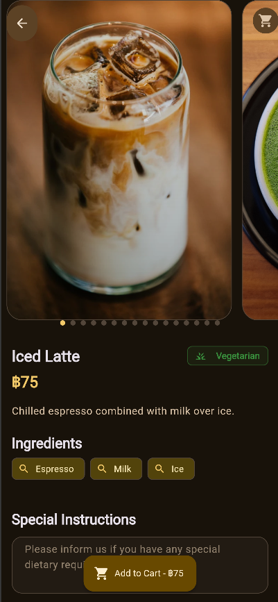 Simple drinks page preview